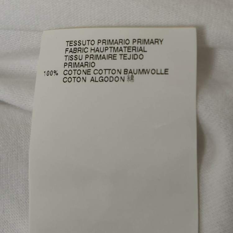Pre Owned Maison Martin Margiela White Jersey Crewneck T-Shirt XL