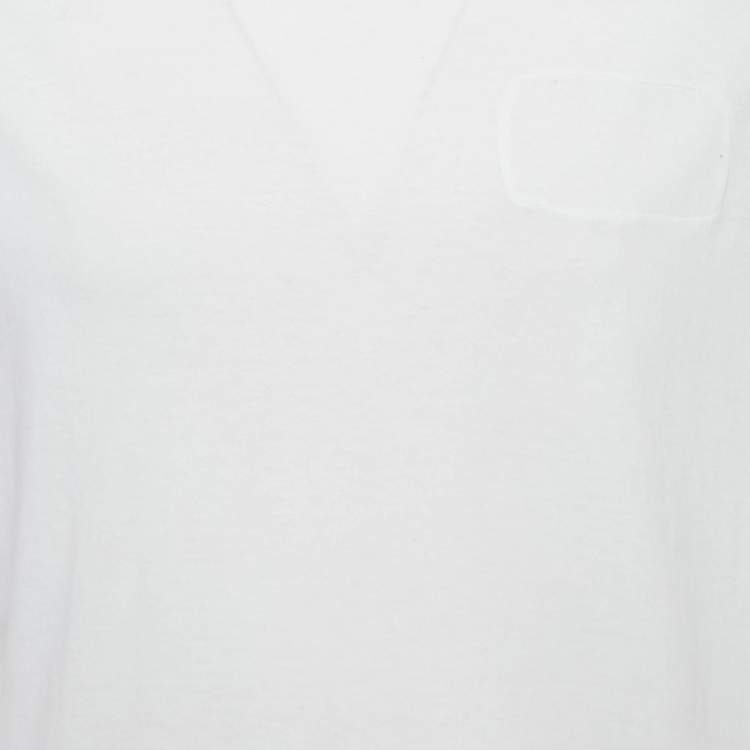 Pre Owned Maison Martin Margiela White Jersey Crewneck T-Shirt XL