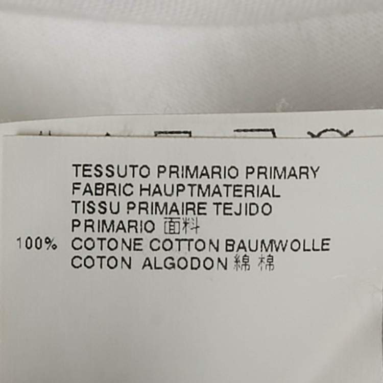 Pre Owned Maison Martin Margiela White Jersey Crewneck T-Shirt XL