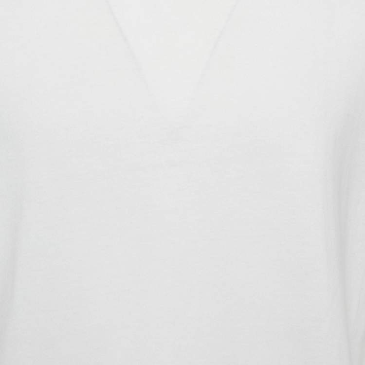 Pre Owned Maison Martin Margiela White Jersey Crewneck T-Shirt XL