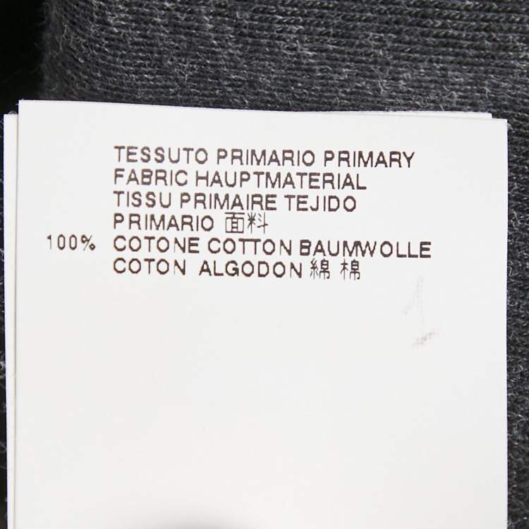 Pre Owned Maison Martin Margiela Grey Printed Crewneck T-Shirt XL