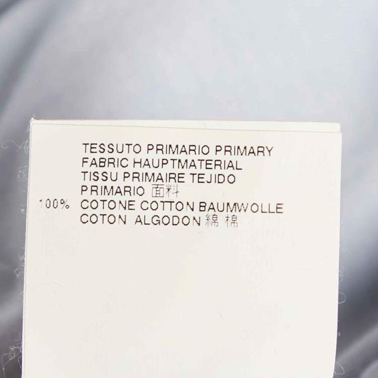 Pre Owned Maison Martin Margiela Blue Jersey V-Neck T-Shirt XL