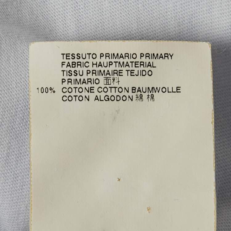 Pre Owned Maison Martin Margiela Light Blue Jersey Crewneck T-Shirt XL