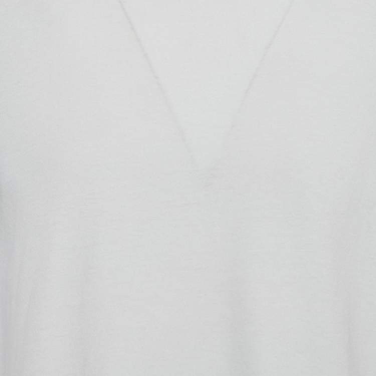 Pre Owned Maison Martin Margiela Light Blue Jersey Crewneck T-Shirt XL