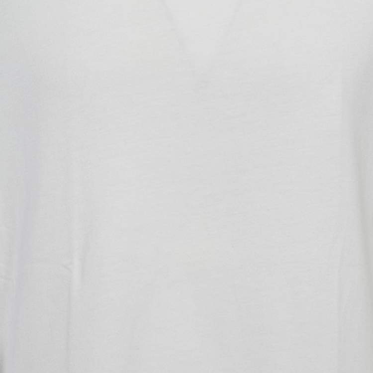 Pre Owned Maison Martin Margiela White Jersey Regular Fit T-Shirt XL