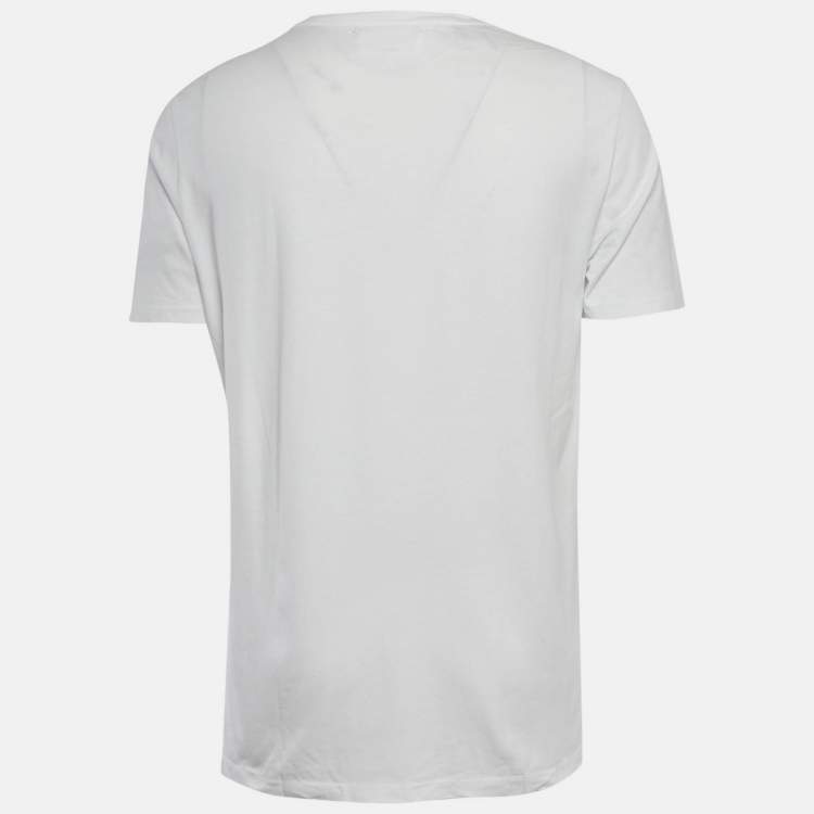 Pre Owned Maison Martin Margiela White Jersey Regular Fit T-Shirt XL