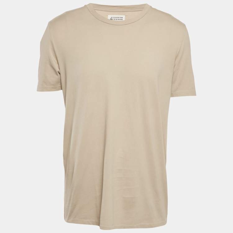 Pre Owned Maison Martin Margiela Sage Green Jersey Regular Fit T-Shirt XL