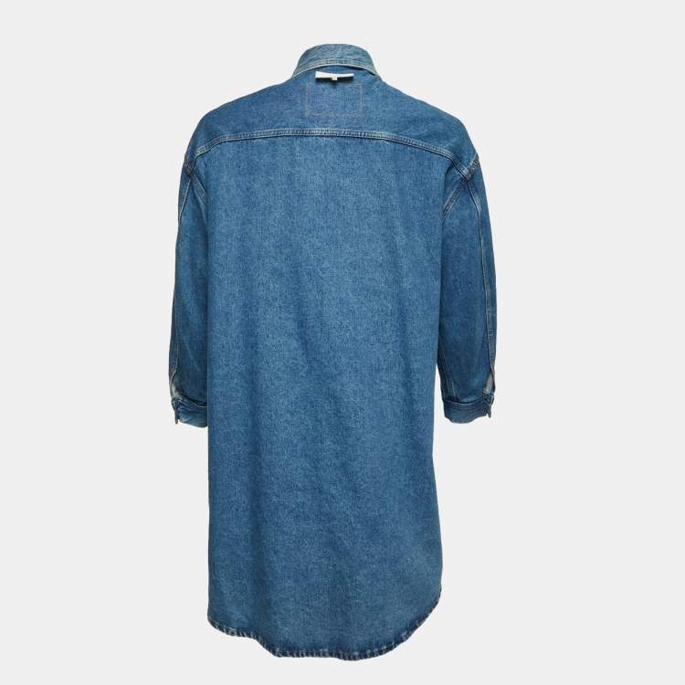 Pre Owned Maison Martin Margiela Blue Denim Reversible Jacket XXS