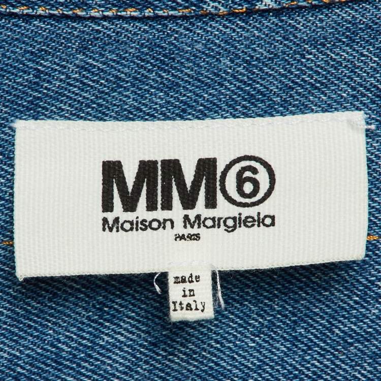 Pre Owned Maison Martin Margiela Blue Denim Reversible Jacket XXS