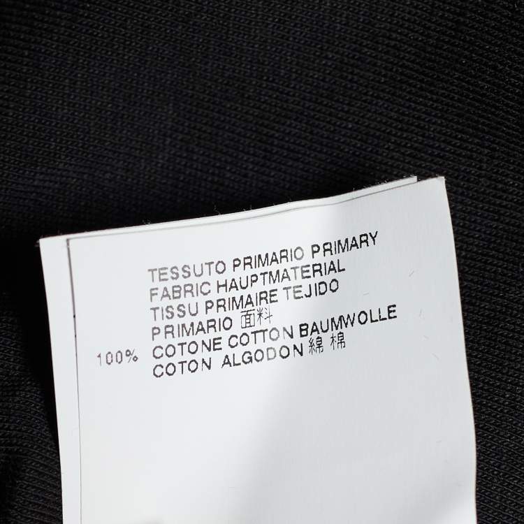 Pre Owned Maison Martin Margiela Black Jersey Crew Neck T-Shirt L