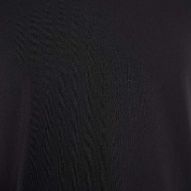 Pre Owned Maison Martin Margiela Black Jersey Crew Neck T-Shirt L