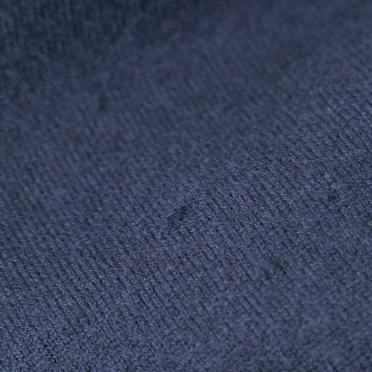 Pre Owned Maison Martin Margiela Navy Blue Wool Crew Neck Sweater L
