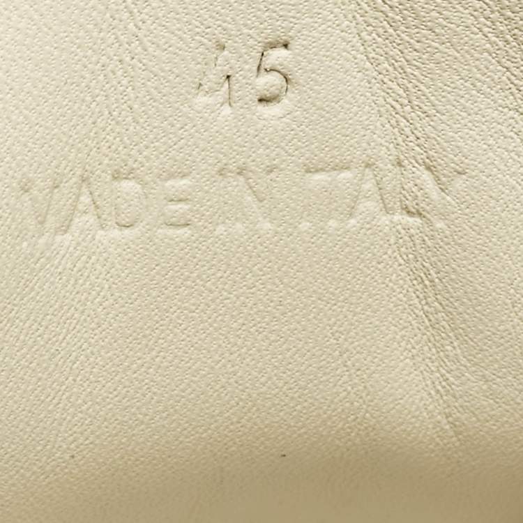 Pre Owned Maison Martin Margiela White/Black Canvas  Replica Sneakers Size 45