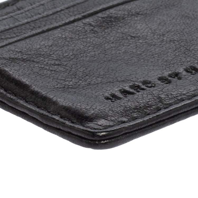 Pre Owned Marc By Marc Jacobs Black Leather Card Holder