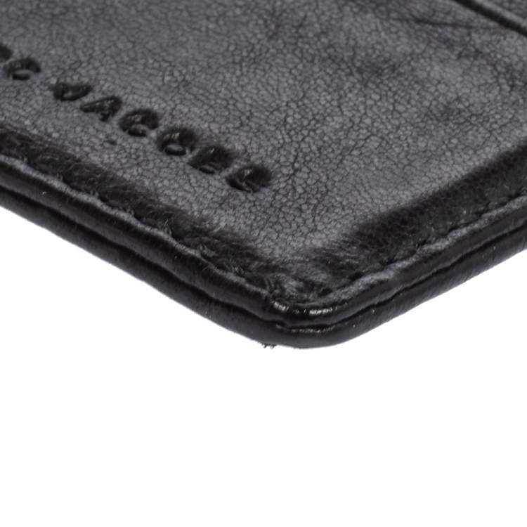 Pre Owned Marc By Marc Jacobs Black Leather Card Holder
