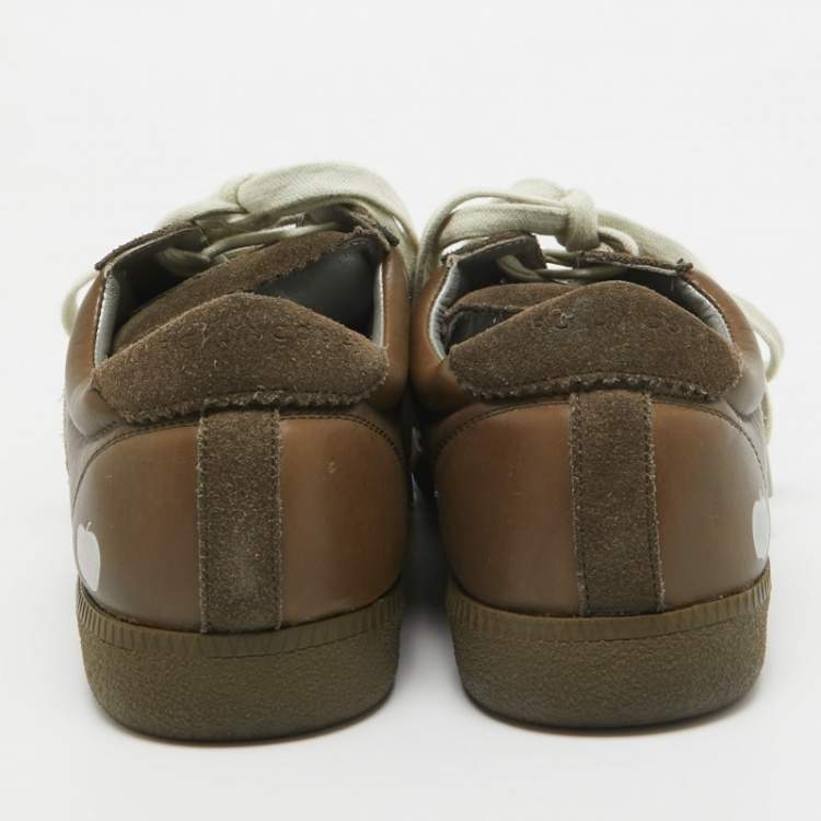 Pre Owned Marc Jacobs Brown Suede Low Top Sneakers Size 42