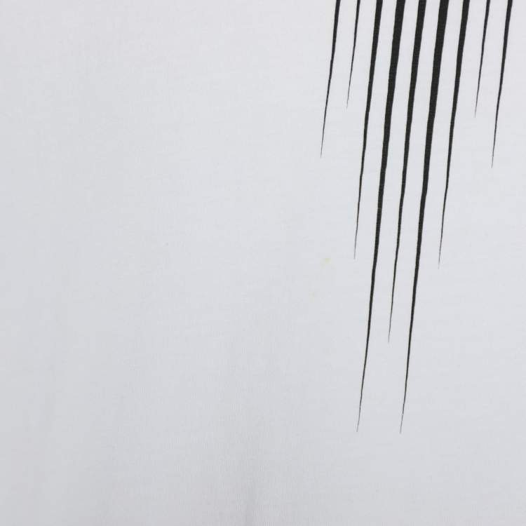 Pre Owned Marcelo Burlon White/Black Cotton T-Shirt S