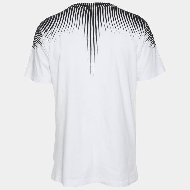 Pre Owned Marcelo Burlon White/Black Cotton T-Shirt S