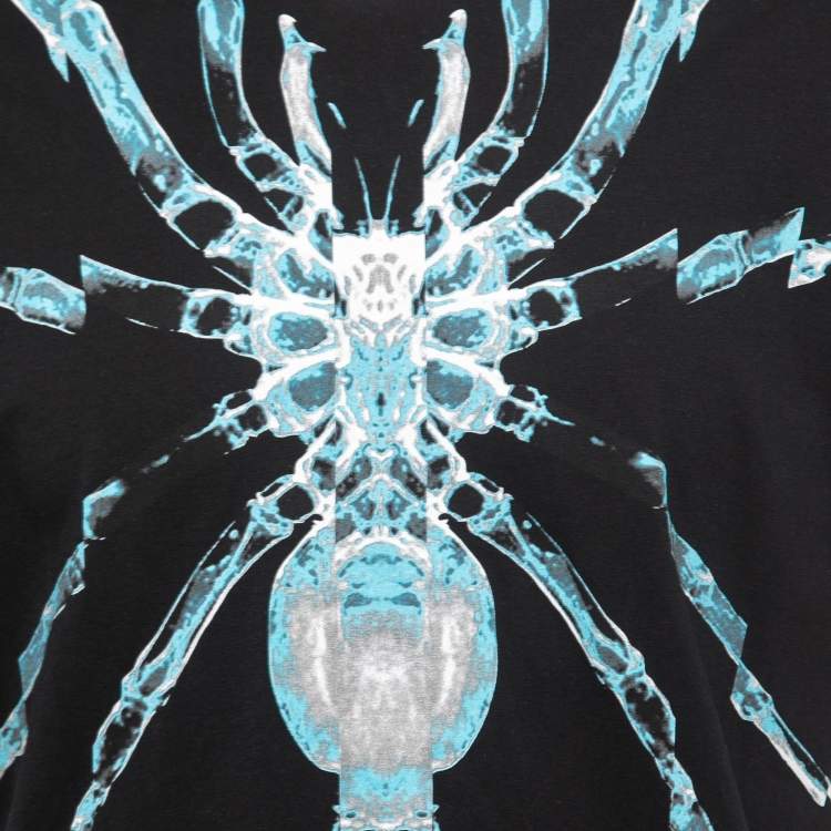 مملوكة مسبقًا Marcelo Burlon Black Printed Cotton Half Sleeve T-Shirt M