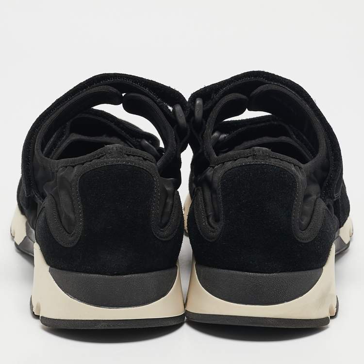 Pre Owned Marni Black Nylon and Suede  Velcro Strap Sneakers Size 45
