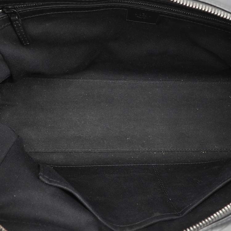 Pre Owned MCM Black Visetos Coated Canvas and Leather Medium Soft Berlin Tote