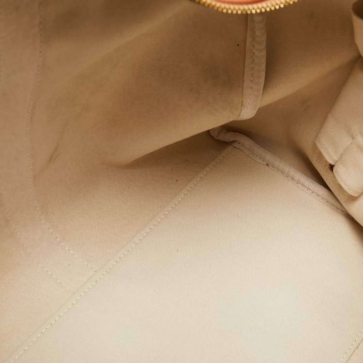 Pre Owned MCM Cognac Visetos Coated Canvas Ottomar Weekender Bag