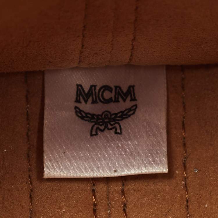 Pre Owned MCM Black Visetos Coated Canvas Mini Essential Crossbody Bag