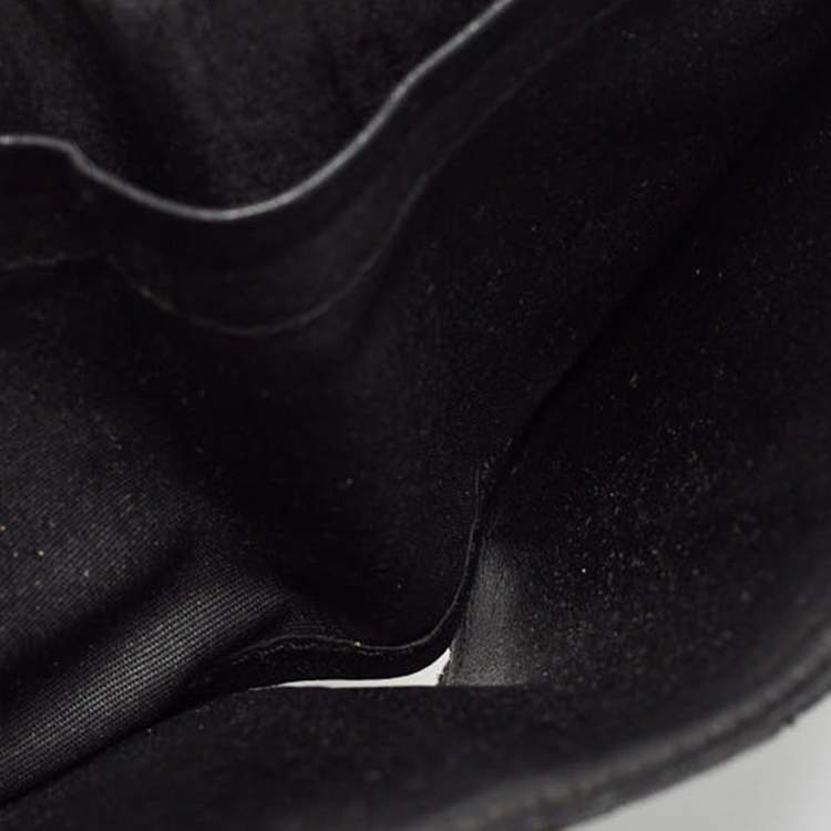 Pre Owned MCM Black Visetos Coated Canvas Bifold Compact Wallet