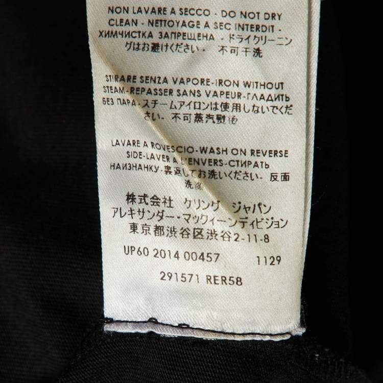 Pre Owned McQ by Alexander McQueen Black High Rollin Printed Cotton Knit T-Shirt L