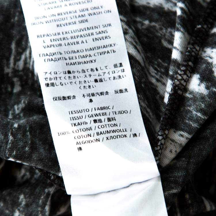 Pre Owned McQ by Alexander McQueen Brown and White Worn Striped Cotton T Shirt M 