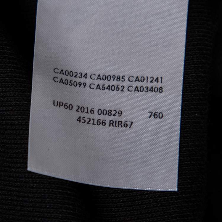 Pre Owned McQ by Alexander McQueen Black Cotton Knit Hooded Jacket S 