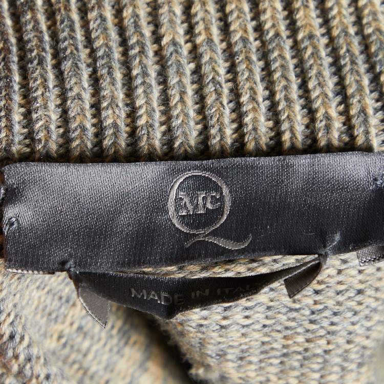 Pre Owned McQ by Alexander McQueen Grey Cotton Knit Sleeveless Vest M