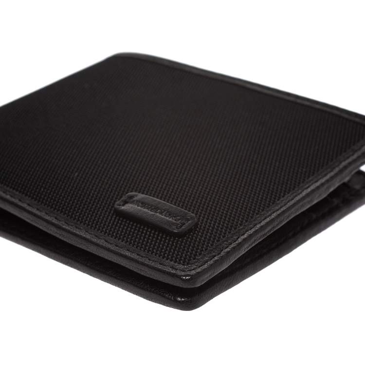 Pre Owned Michael Kors Black Canvas Bifold Wallet