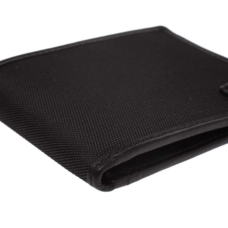 Pre Owned Michael Kors Black Canvas Bifold Wallet