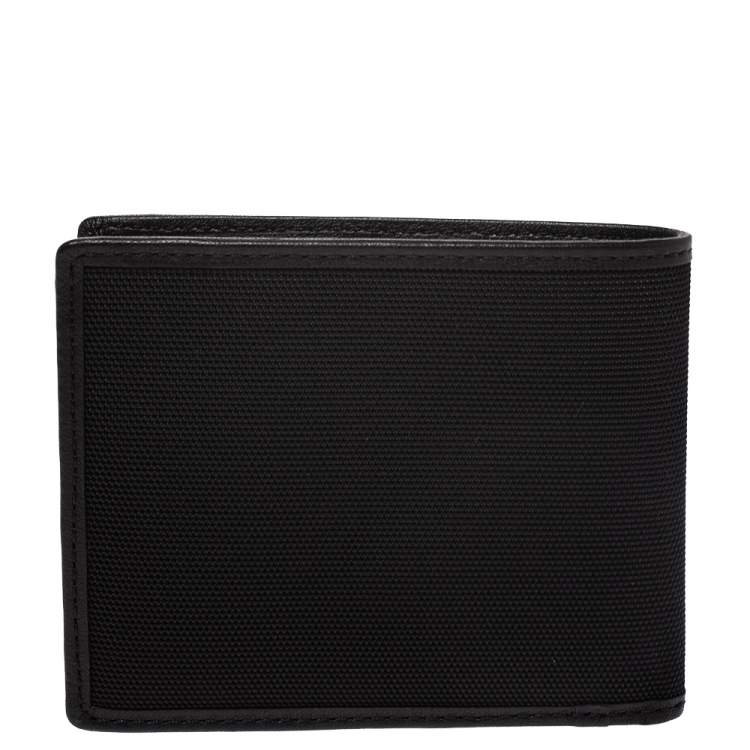 Pre Owned Michael Kors Black Canvas Bifold Wallet