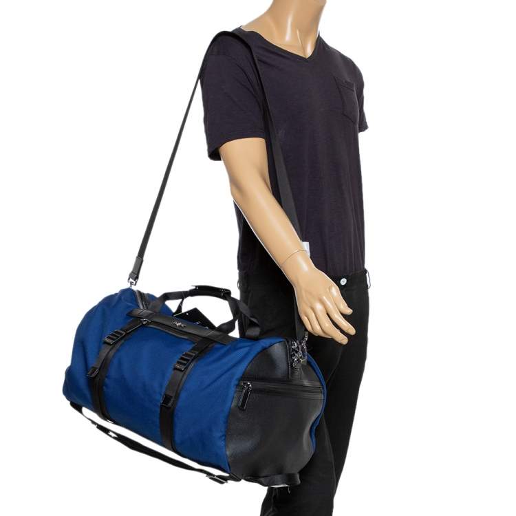 Michael Kors Sapphire Blue Nylon and Leather Kent Sport Convertible  Backpack to Duffle Bag Michael Kors | TLC