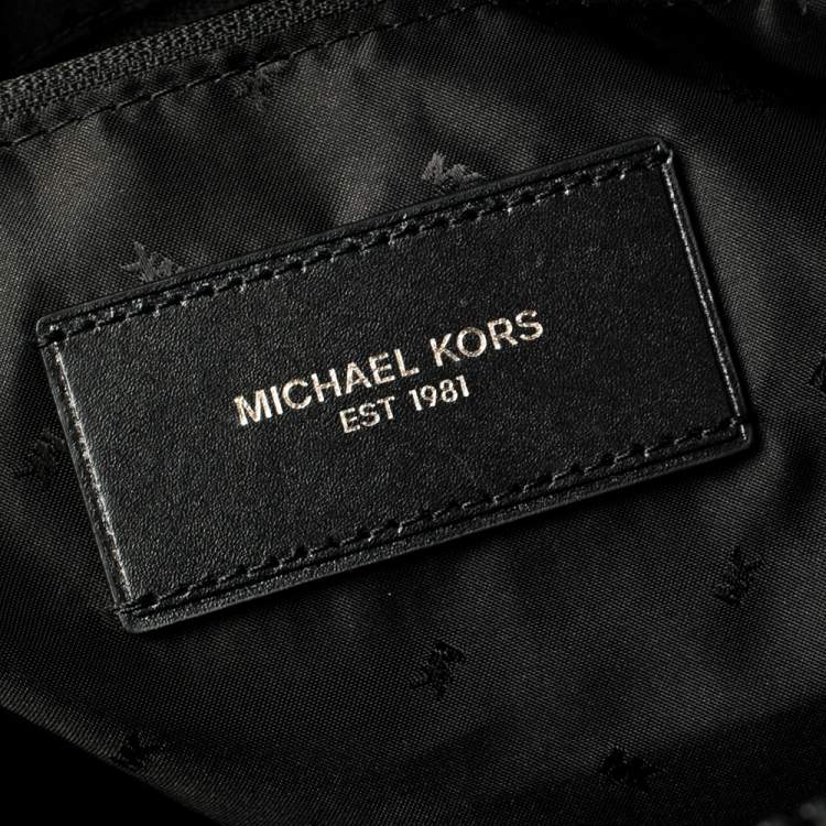 Pre Owned Michael Kors Sapphire Blue Nylon and Leather Kent Sport Convertible Backpack to Duffle Bag