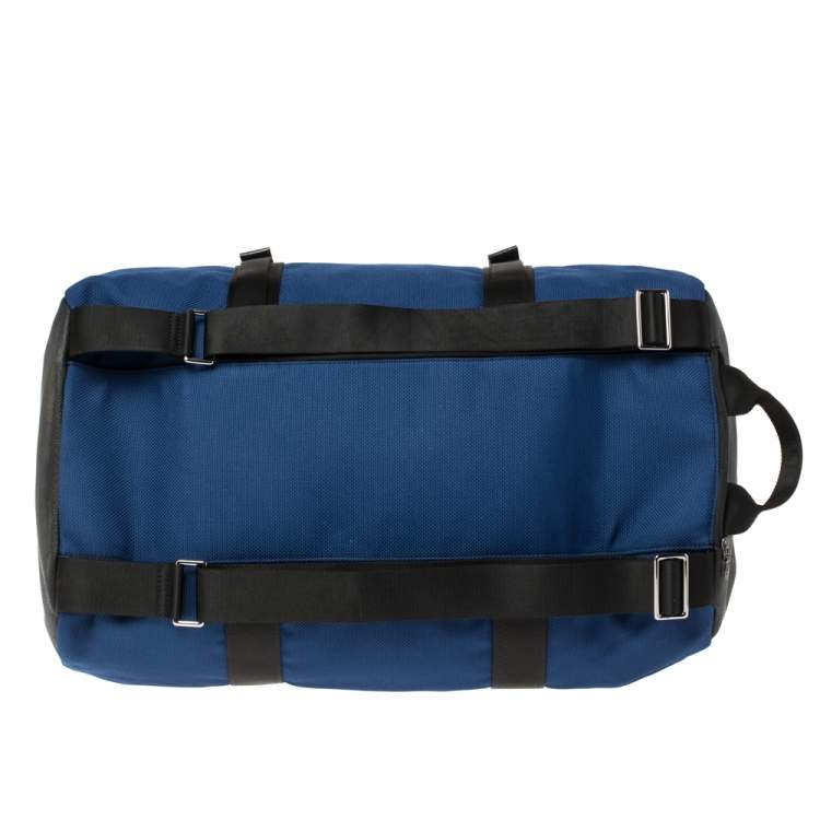 Pre Owned Michael Kors Sapphire Blue Nylon and Leather Kent Sport Convertible Backpack to Duffle Bag