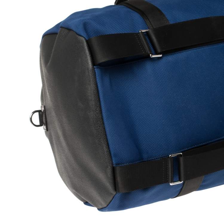 Pre Owned Michael Kors Sapphire Blue Nylon and Leather Kent Sport Convertible Backpack to Duffle Bag
