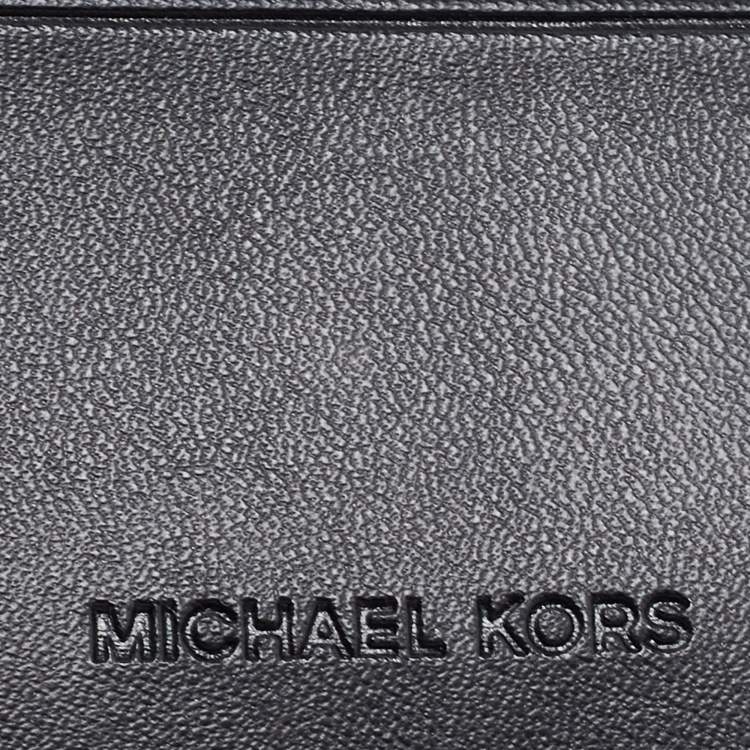 Pre Owned Michael Kors Brown/Orange Signature Coated Canvas Gifting Bifold Wallet