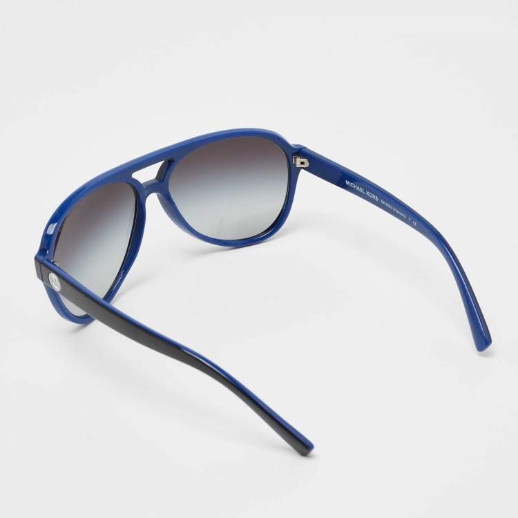 Pre Owned Michael Kors Two Tone/Grey Gradient MK6030 (Vianne II) Aviator Sunglasses