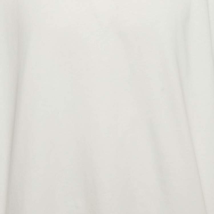 Pre Owned Missoni White Zig Zag Trim Jersey Crewneck T-Shirt XL