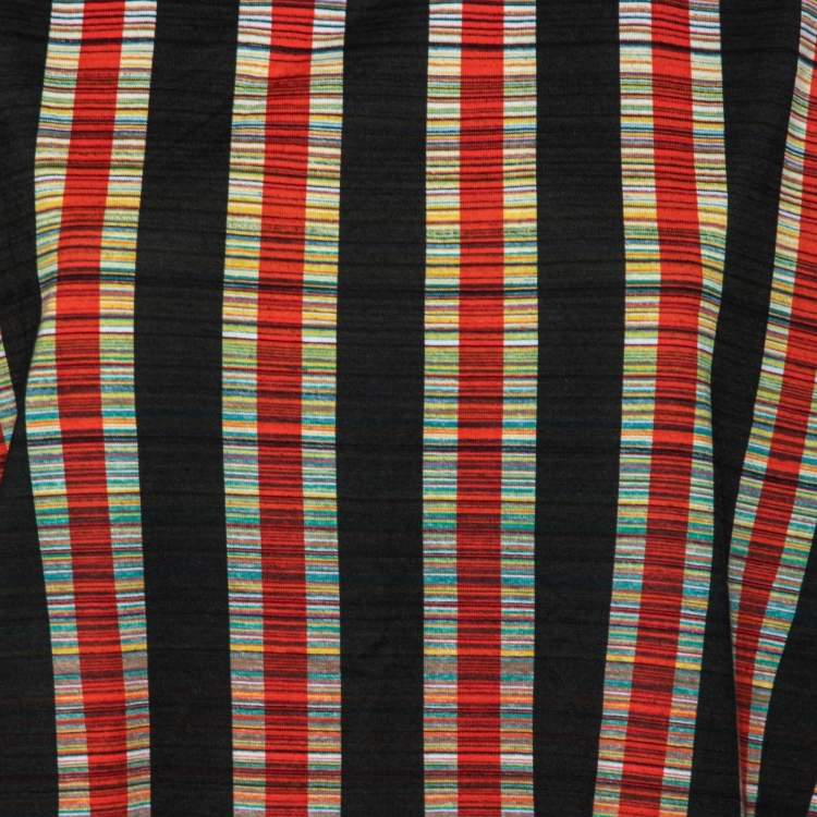 Pre Owned Missoni Multicolor Printed Cotton Crew Neck Short Sleeve T-Shirt M