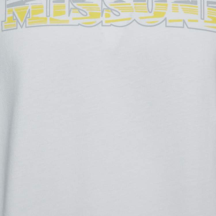 Pre Owned Missoni White Cotton Graphic T-Shirt M