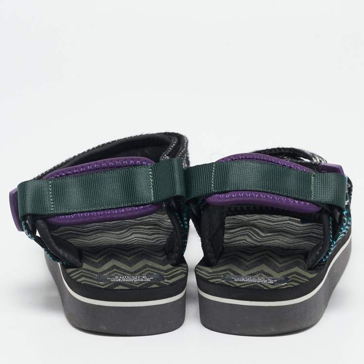 Pre Owned Missoni X Suicoke Multicolor Canvas Depa Flat Sandals Size 39
