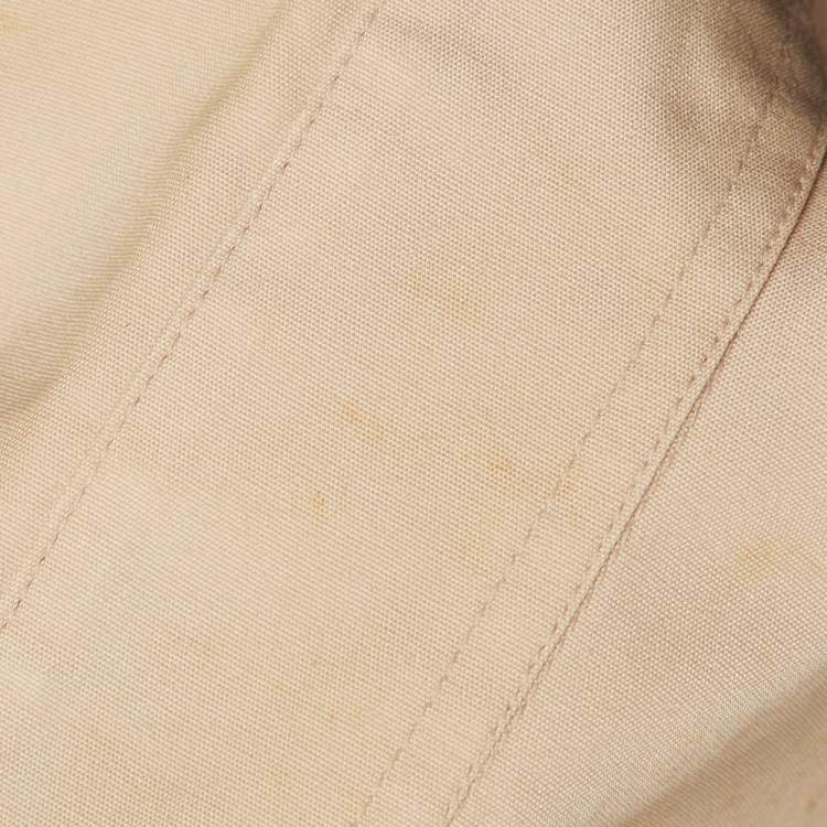 Pre Owned Miu Miu Beige Cotton Ruffle Detail Long Sleeve Shirt XXL 