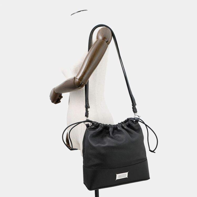 Pre Owned Maison Margiela Maison Margiela 5Ac Daily Backpack Black Leather