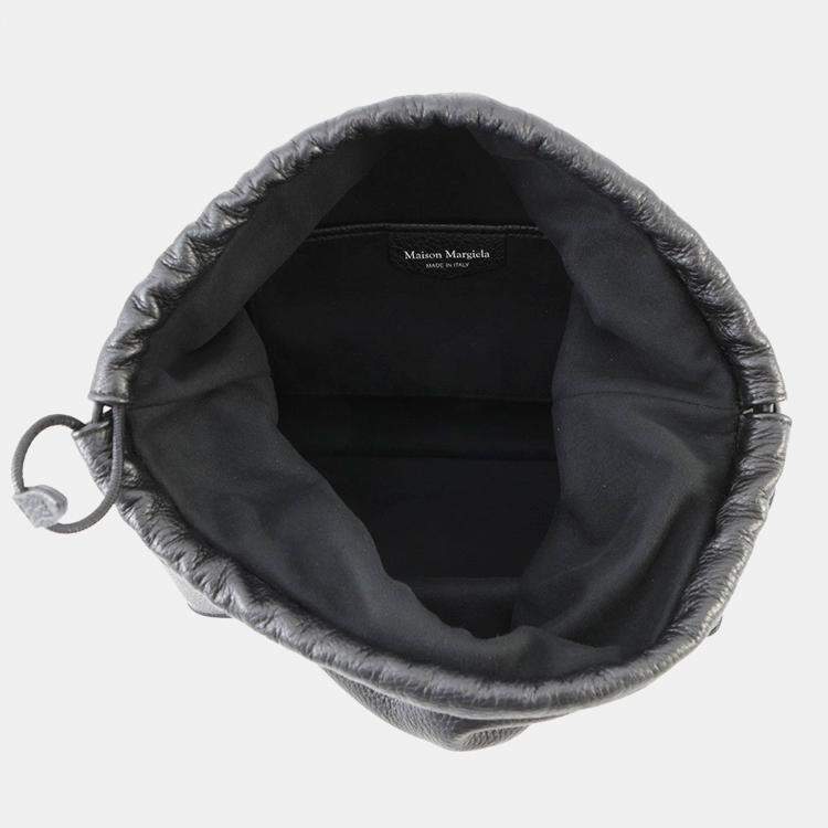 Pre Owned Maison Margiela Maison Margiela 5Ac Daily Backpack Black Leather