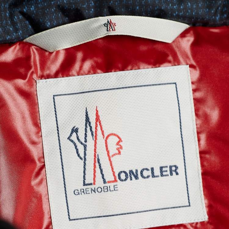 Pre Owned Moncler Grenoble Printed & Down Quilted Kostemberg Vest L