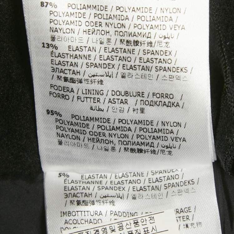 Pre Owned Moncler Grenoble Khaki Green Ski Trousers L